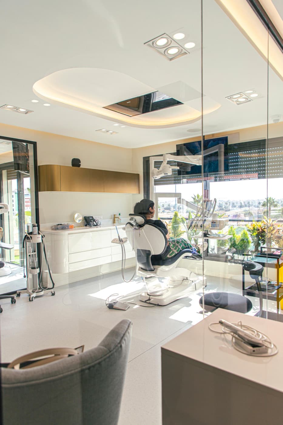 Salle de soins avec vue, clinique dentaire à Casablanca
